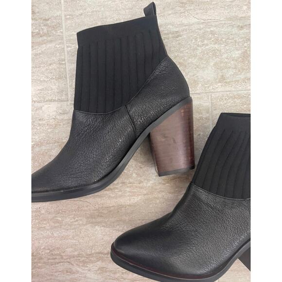 New! Kelsi Dagger sock black leather Booties sz 8 NWT - Picture 13 of 13